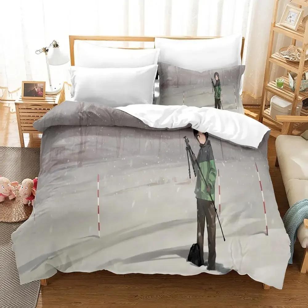 Lightweight Stylish Yama No Susume Size Bed Adult Kid Bedroom Sets 3D Print Single Twin Full Queen King Quilt