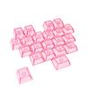 21-Key Transparent Heart Keycaps for Magnetic Switch Keyboards