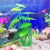 Artificial Aquarium Decor Plants Plastic Aquatic Plant with Large Green Leaves Underwater Plants Fish Tank Aquatic Plant Adorn