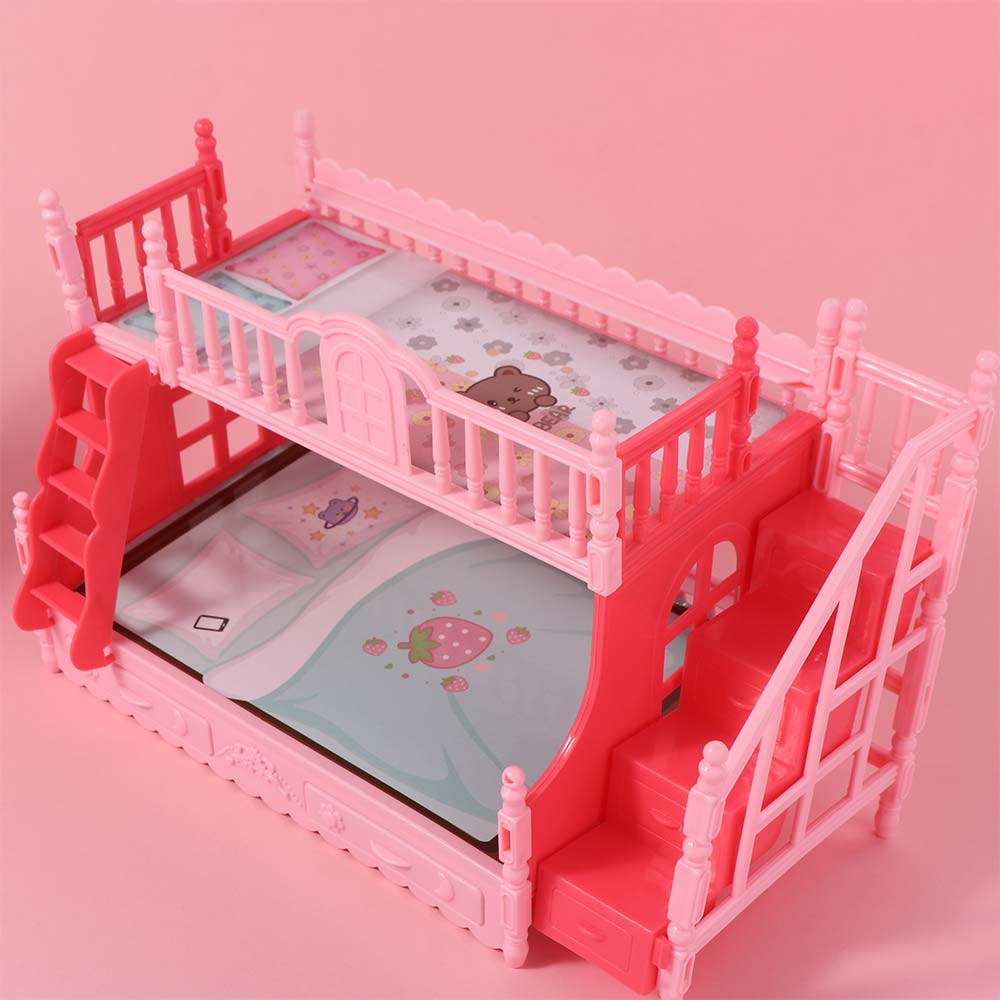 Pretend Play Doll Bed Princess Small Furniture Dollhouse Furniture  Doll Accessery
