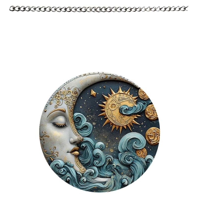 Hanging Decoration Retro Acrylics Hanging Ornaments Middle Eastern Moon Festival Supplies for Indoor and Outdoor Use