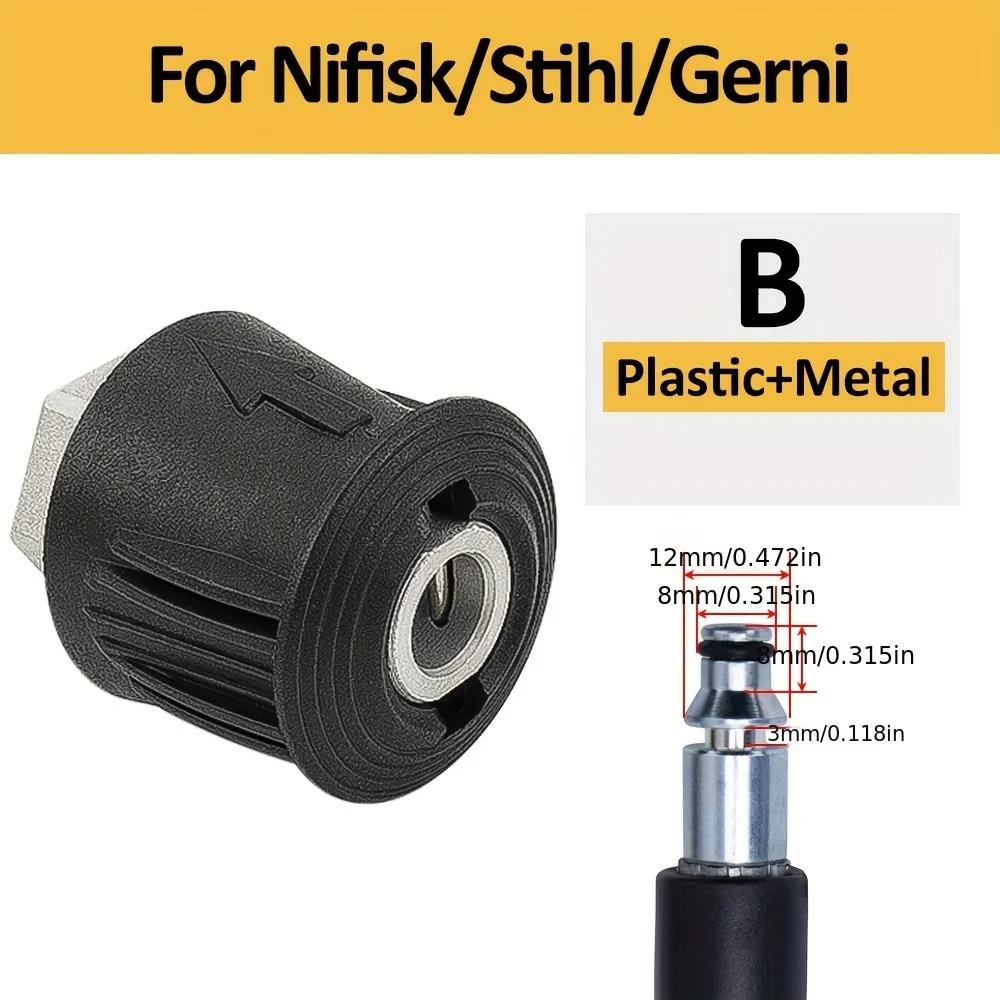 M22-14mm auf Karcher Lavor Bosch Adapter - 2320PSI Schnellkupplung für Karcher Nilfisk Hochdruckreiniger O-Ring Auslaufsicher