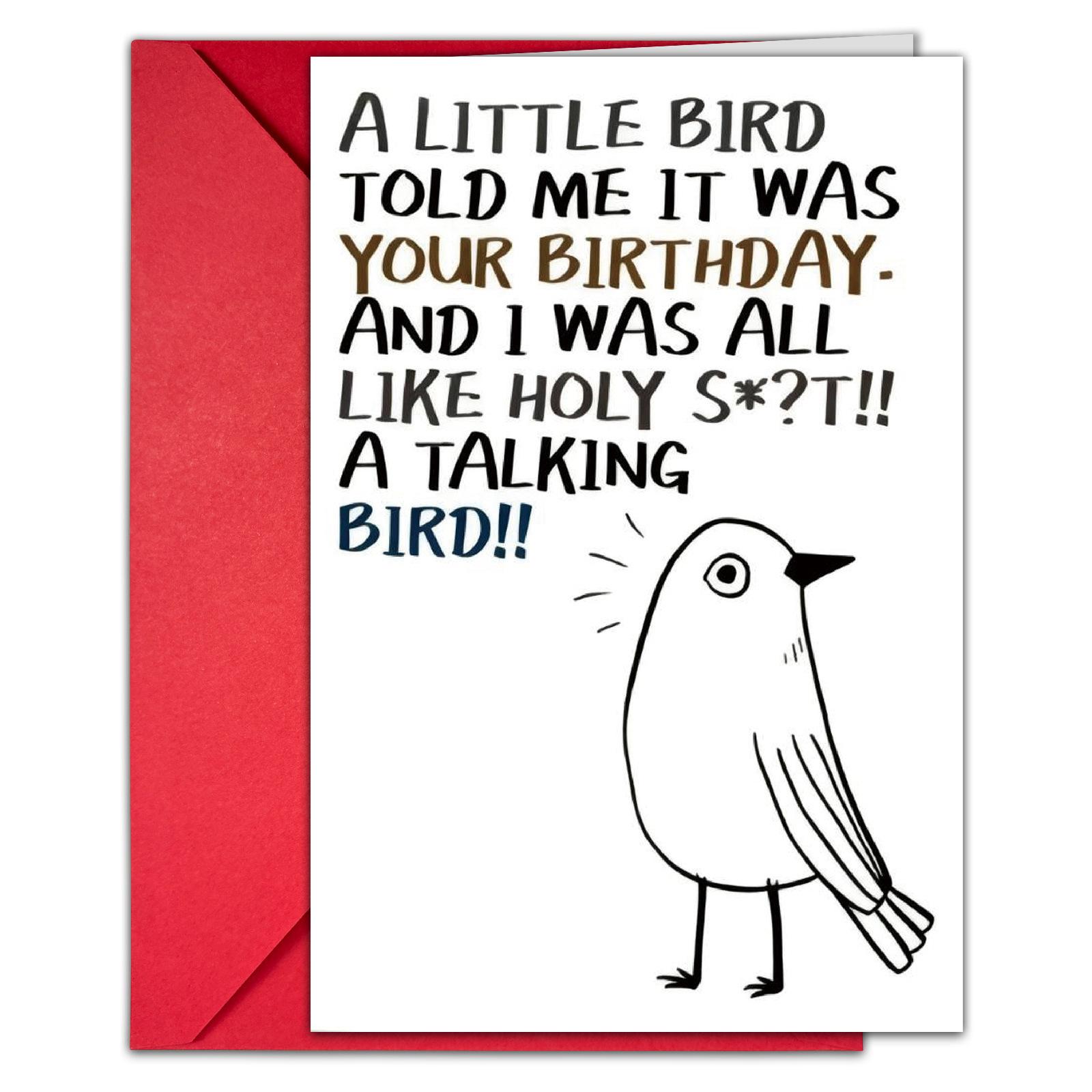 

1 Humorous Text Birthday Card, Envelope Set, Fun And Tricky Birthday Card, Starting From 10 Sets. T020401183