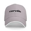 Cervelo Logo Black Baseball Cap with White Trim Mesh Back Design for Cycling Enthusiasts and Outdoor Activities