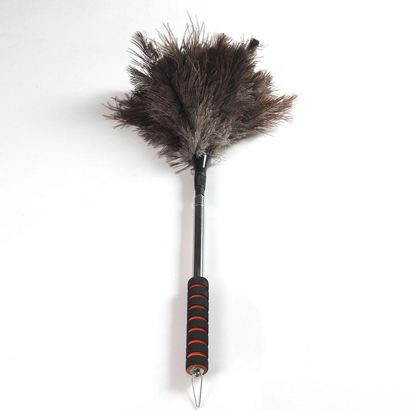 Feather Duster Wooden Handle Duster Anti-static Dust Removal for High Ceiling & Home Cleaning Gentle on Delicate Surface