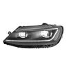 LED Headlights with Dynamic Daytime Running Lights and Sequential Turn Signals for 2012-2018 Sagitar Jetta.