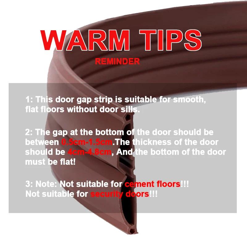 1pc Door Draft Stopper for Bottom, Seal Dust And Noise Insulation Weather Stripping Draft Guard Insulator Sealing Strip