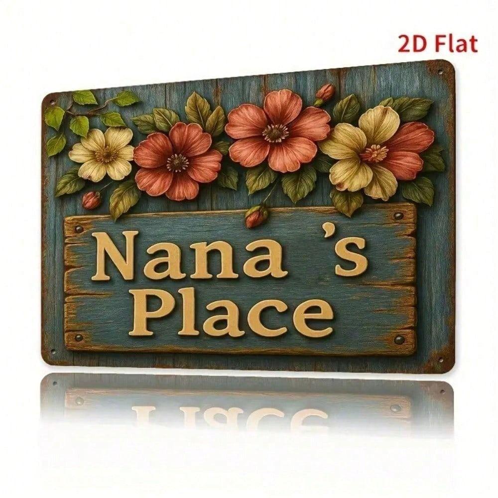 Vintage Metal Wall Sign Retro Tin Plaque Home Decor