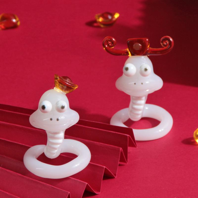 2025 Year of the Snake Glass Ornaments: Creative New Year Decorations and Gifts