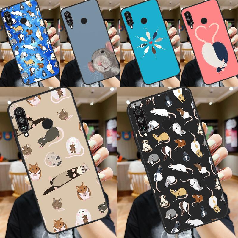 Mouse Rat For Huawei Nova 3i 7i 8i 11i Y60 Y70 Y90 Y61 Y91 Nova 11 9 10 SE P30 Pro P20 P40 Lite Case