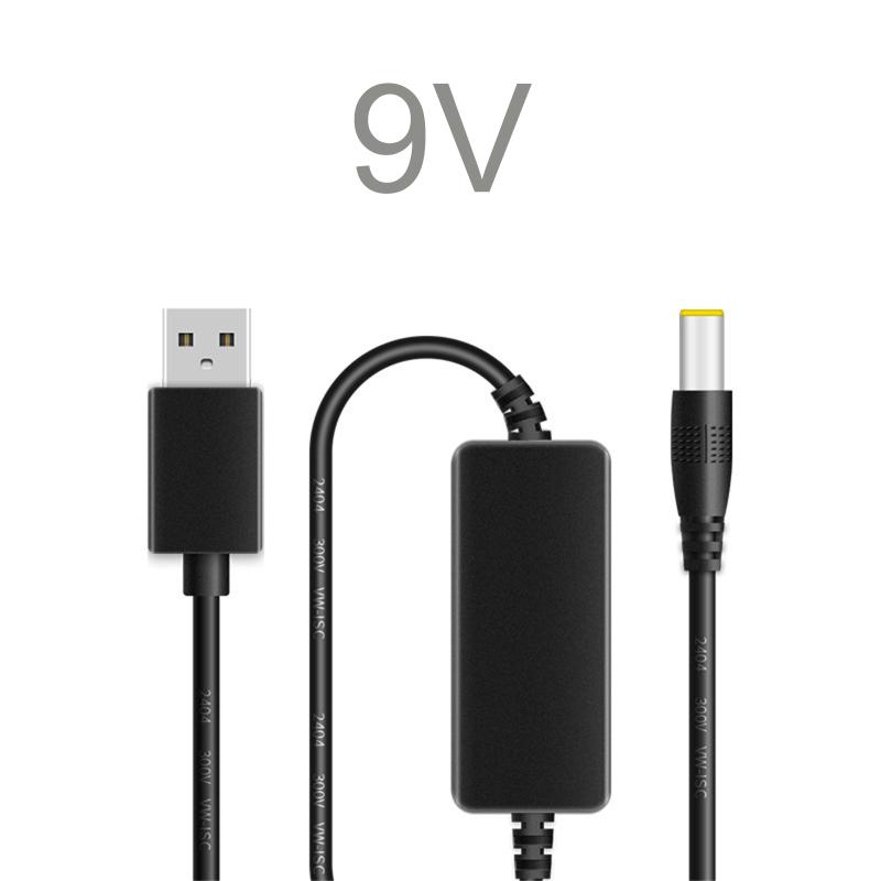 3.28ft Usb Booster Cable Power Bank Monitoring Usb 5v To Dc 9v/12v Step Up Voltage Converter Power