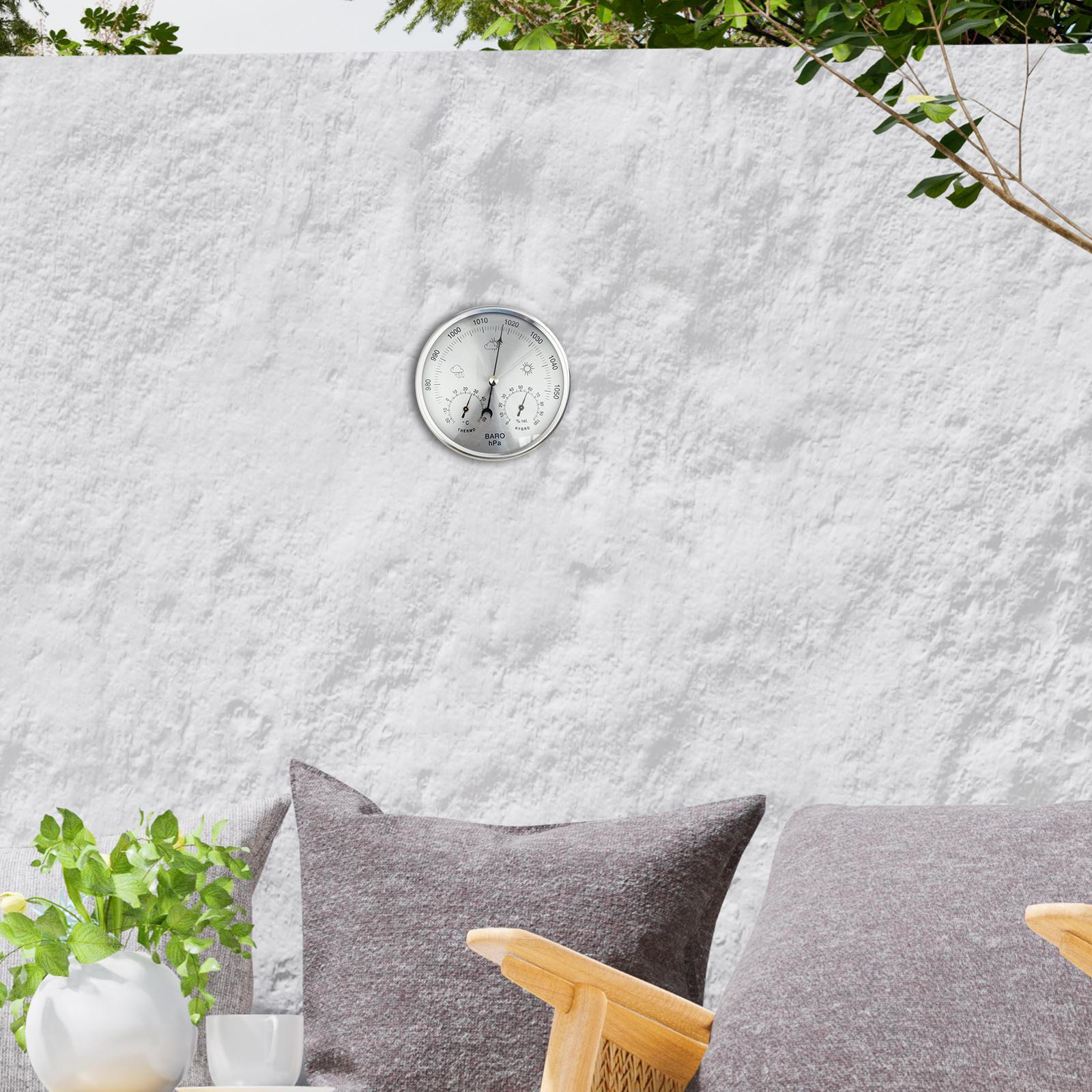 

-гигрометр, Компактный и Портативный, с Термометром Всесезонная Погода . серебряный