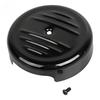 8" For Harley Sportster XL 2012-UP Softail FLST FXST 2011-2017 Motorcycle Air Cleaner Cover Plain Black Round Stripe Style