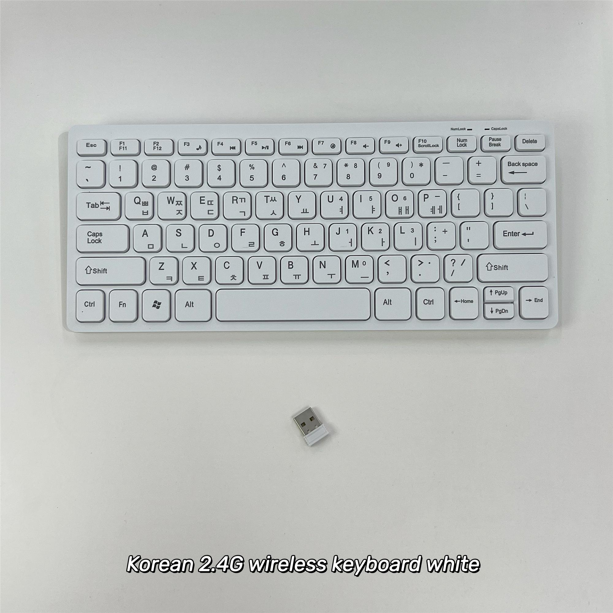 

Korean 2.4G Wireless Keyboard and Mouse Protable Mini Keyboard Mouse Combo Set For Notebook Laptop Mac Desktop PC Computer