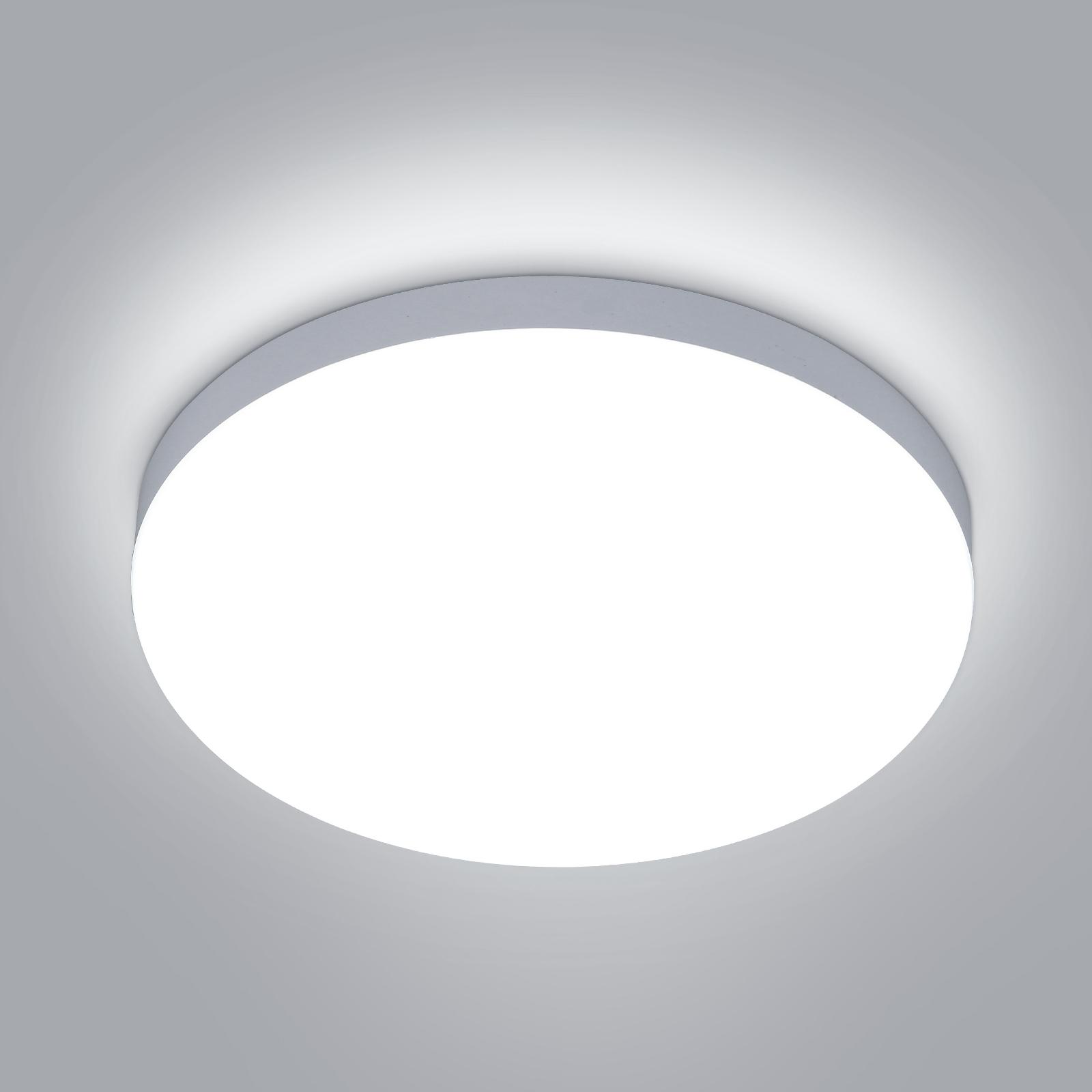 

Круглый светодиодный потолочный светильник 32W 2958LM IP54 Водонепроницаемый 6500K Холодный белый Современный потолочный светильник для ванной комнаты