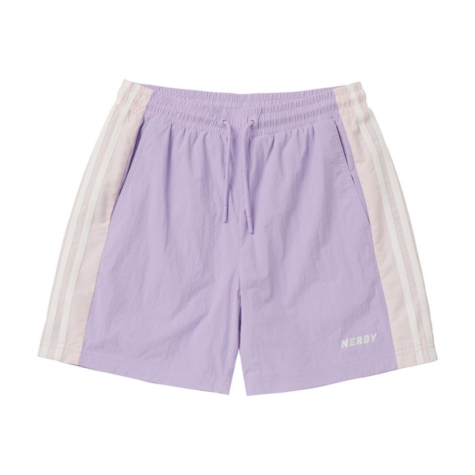 

NERDY Womens Color Block Woven Shorts Light Purple