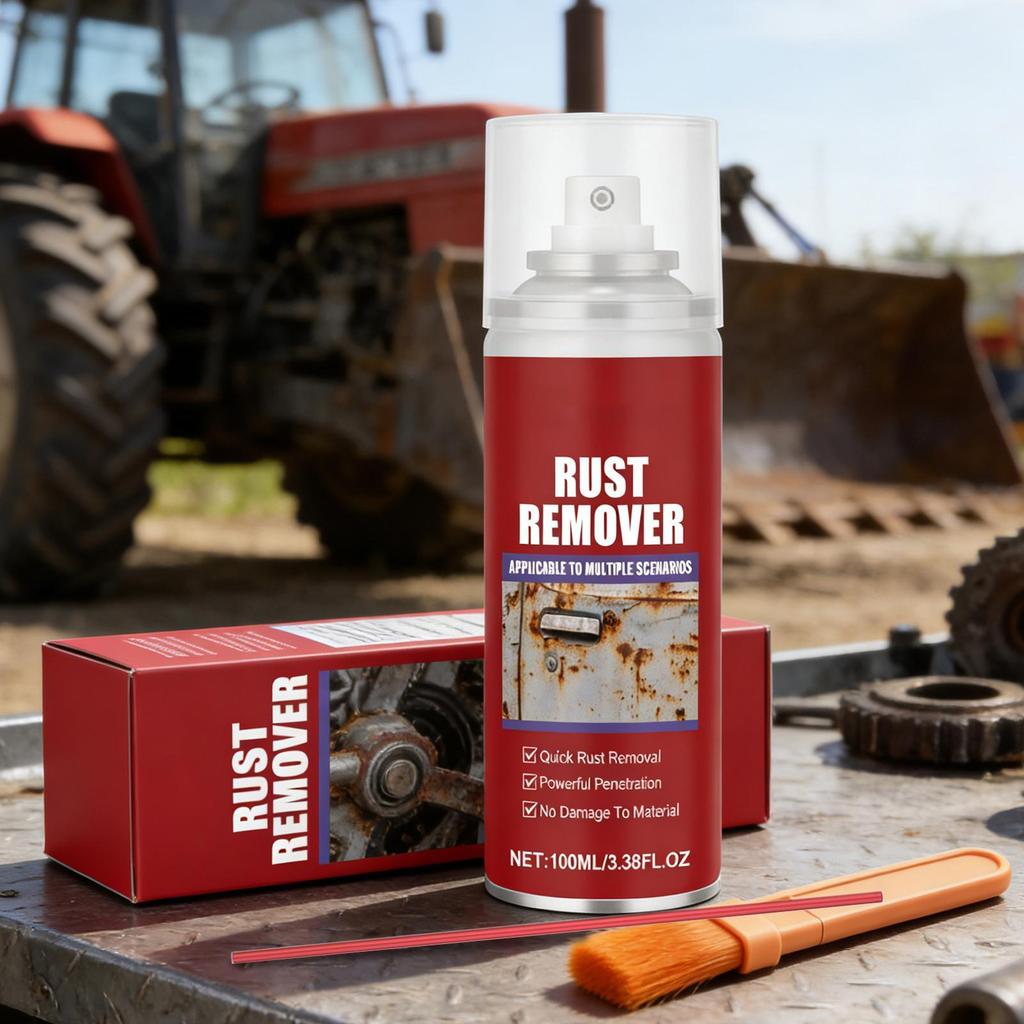 Rust Remover for Car 100ml Multipurpose Automotive Polishing Spray Heavy Duty Rust Dissolver for Trailer RV Automotive Sedan