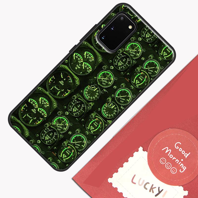 Aviation Aeroplane Pilot Cockpit Case For Samsung Galaxy S22 S21 S23 Ultra Note 20 S8 S9 S10 Note 10 Plus S20 FE Back Cover