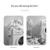4006 Household Mesh Dirty Clothes Basket Laundry Basket Foldable Wall-holding Bathroom Dirty Clothes Storage  Basket