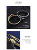 Goldene Schuppen Schlangenform Offener Federarmreif - Damen Trendiger High-End Armreif