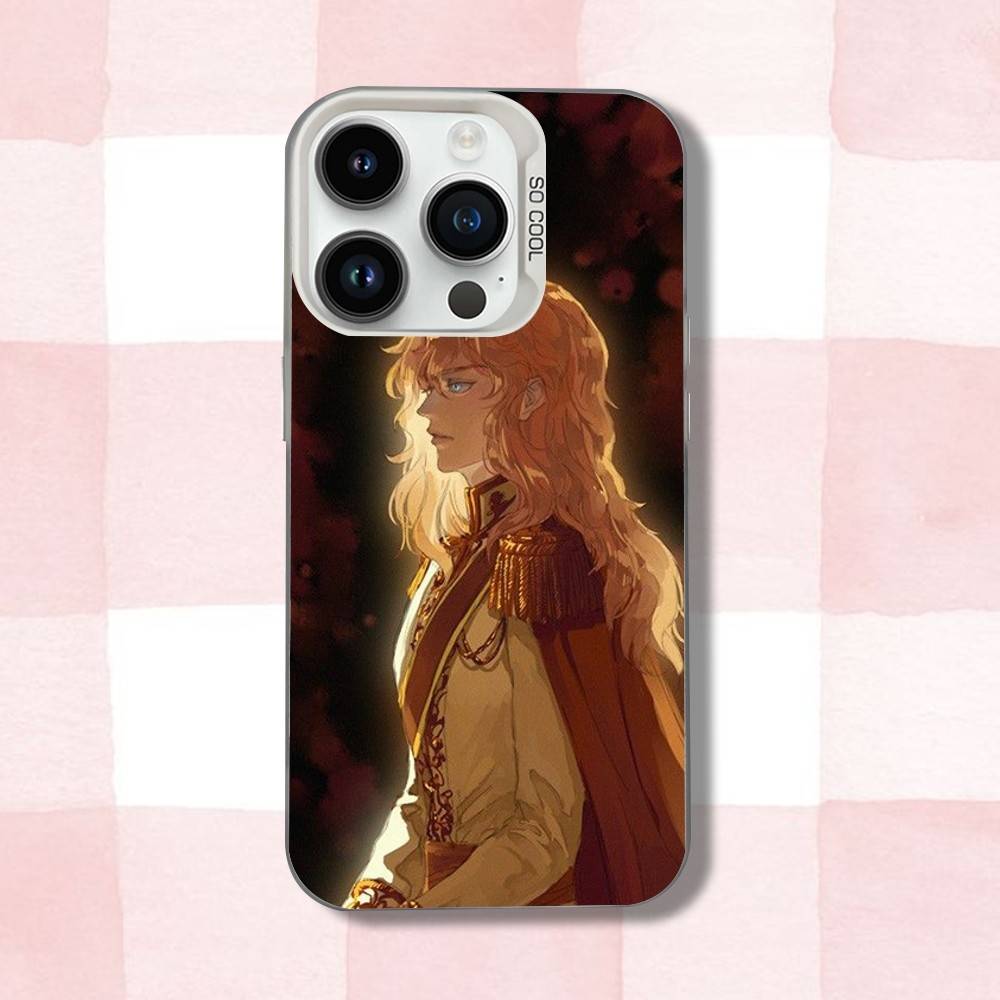 R-Rose Ainme Of V-Versailles Phone Case For iPhone 16,15,14,13,12,11,Pro,XS,Max,Plus,Mini,SE White Candy Matte Shockproof Cover