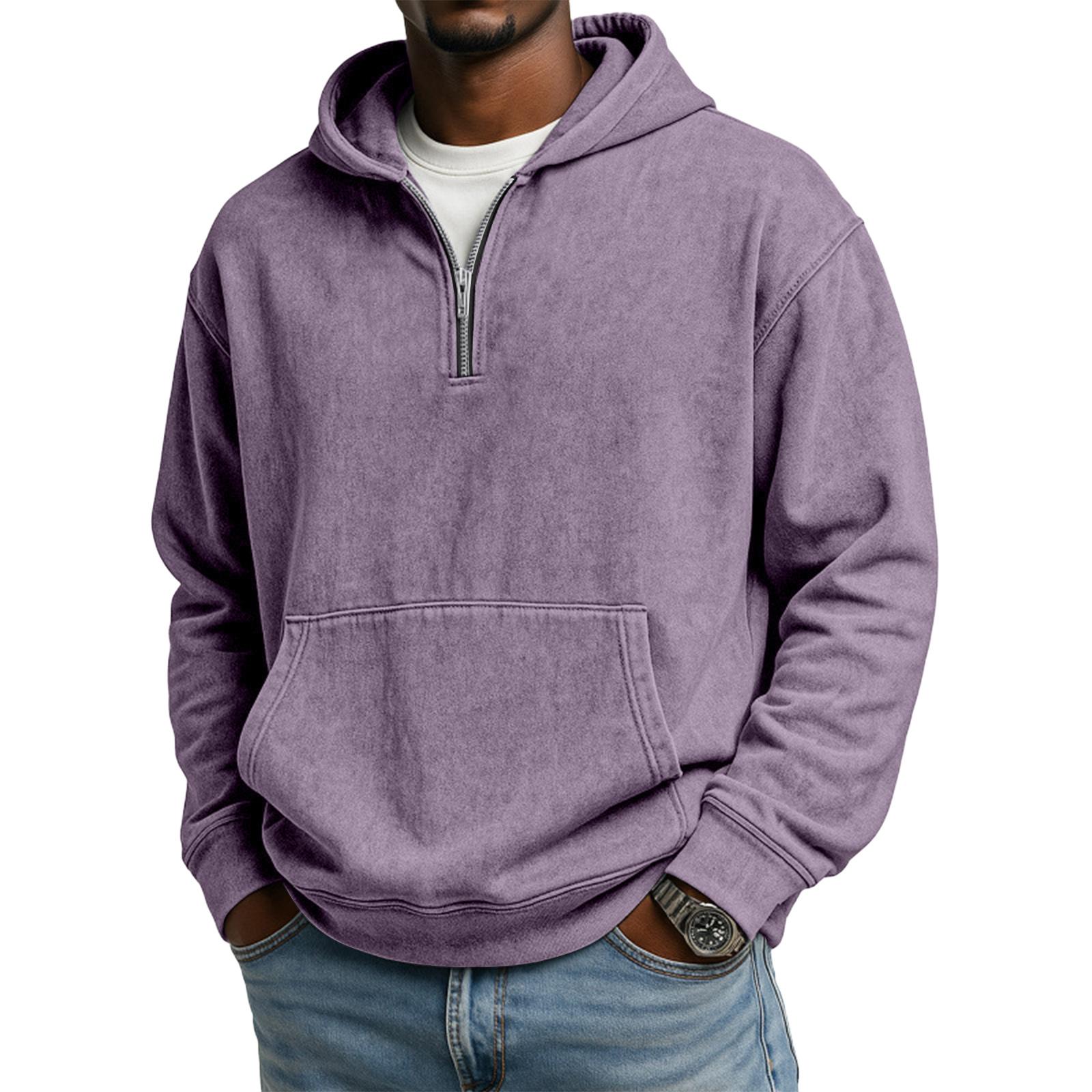 Мужская толстовка с капюшоном на молнии 14 XL фиолетовый 2950₽