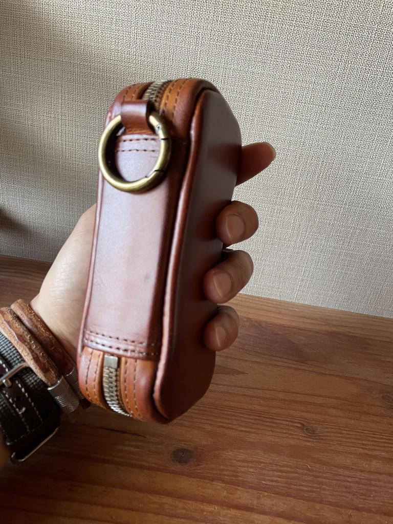 atelierCODEL Glasses Case Sunglasses Case Presence of the Finest Leather Leather Made In Japan (Brown)