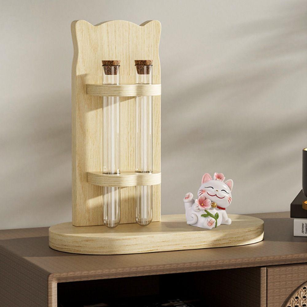 Handmade Cat Hair Storage Box Wooden Pet Memorial Ornament for Puppy Kitty Rabbits