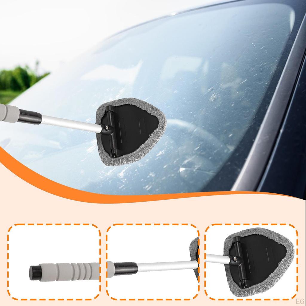 Auto Windshield Cleaning Tool Interior Glass Kit Portable Lightweight Car Window