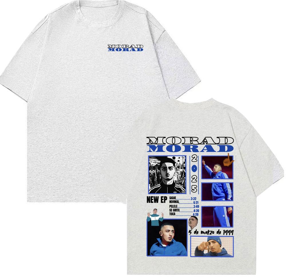 Rapper Morad MDLR 2025 Tour Graphic T Shirts Men's Fashion Hip Hop Pop Streetwear T-shirt Unisex Casual Cotton Oversized T Shirt