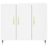 Sideboard White 90x34x80 cm Particleboard