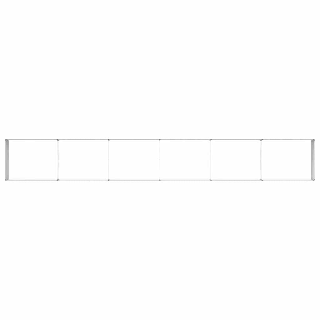 Raised Bed Light Brown 600 X 80 X 45 Cm Galvanized Steel