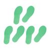 3 Pairs   Marker PVC Colorful Foot Shaped Training Pad Toy for Indoor Outdoor