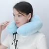 U-shaped Pillow Inflatable Neck Protection Pillow Outdoor Travel Airplane Pillow Office Nap Pillows Elastic Neck Support