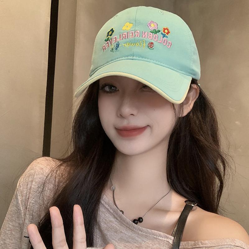 Baseball Cap For Women Sun Protection Duckbill Cap Korean Style Letter Print Duck Tongue Hat Cotton Casual For Men And Women Visor Ricygvm