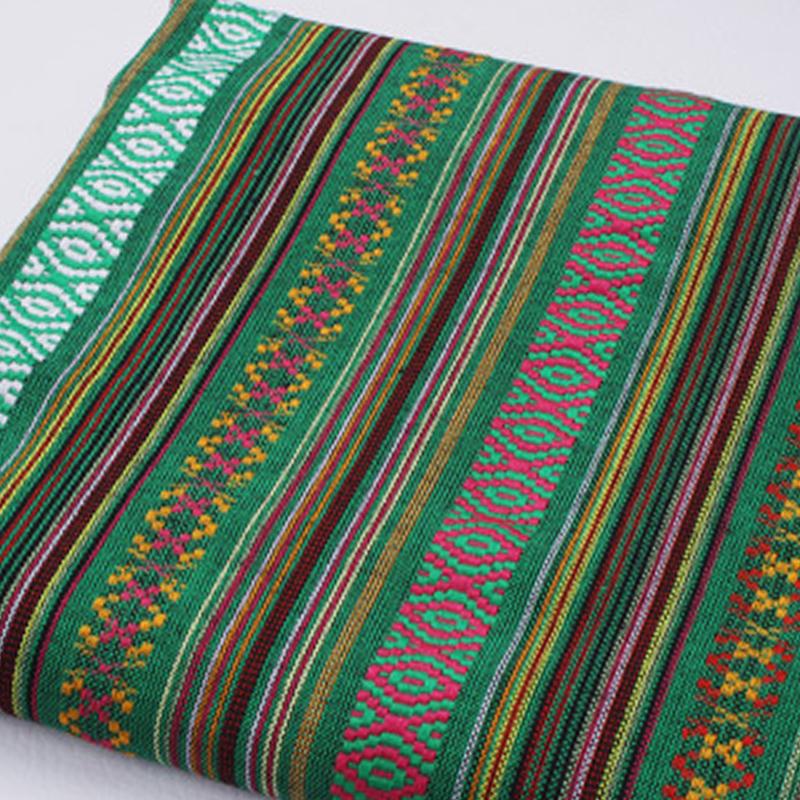 100x150cm Ethnic Style Cotton Linen Fabric Textile Patchwork Sofa Cover Pillow Hotel Bar Tablecloth Curtain Decor Craft