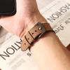 Leather Business Band for Samsung Galaxy Watch 8 Classic 46mm 44mm 40mm No Gaps Men Bracelet for Galaxy Watch 7 Ultra 47mm Luxury Curved End Strap