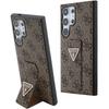 Guess GUHCS24LPGS4TDW S24 Ultra S928 braun/brown Hartschale Griffständer 4G Dreieck Strass
