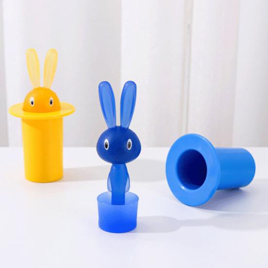 Toothpick Storage Box Large Capacity Dustproof Self-Picking Rabbit Toothpick Holder for Home