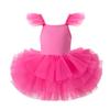 Baby Girls Ballet TuTu Dress 1-8 Years Fashion Professional Kids Dancing Party Dress Performance Costume Princess Wedding Dress