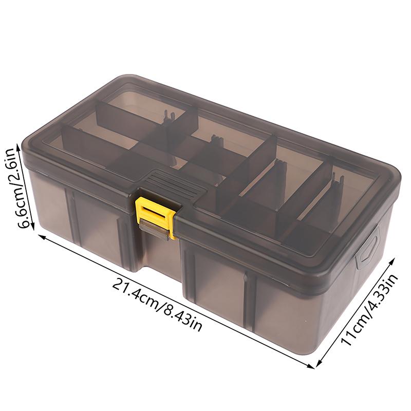 Double Layer Lure Tackle Box Fishing Accessories Adjustable Plastic Fishing Box Fake Bait Hook Tool Storage Boxes Fishings Gear