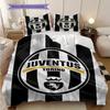 Juventus Torino: Black White Glory Bedding (1 * Duvet Cover + 2 * Pillowcase, Without Core) Christmas Birthday Gift Bedding Set