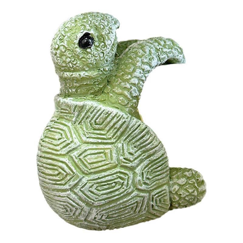 Kreative Harz Schildkröten Statue Niedliche Schildkröten Figur Meerestiere Skulptur Ornament Haus Garten Blumentopf Hängende Dekoration Handwerk