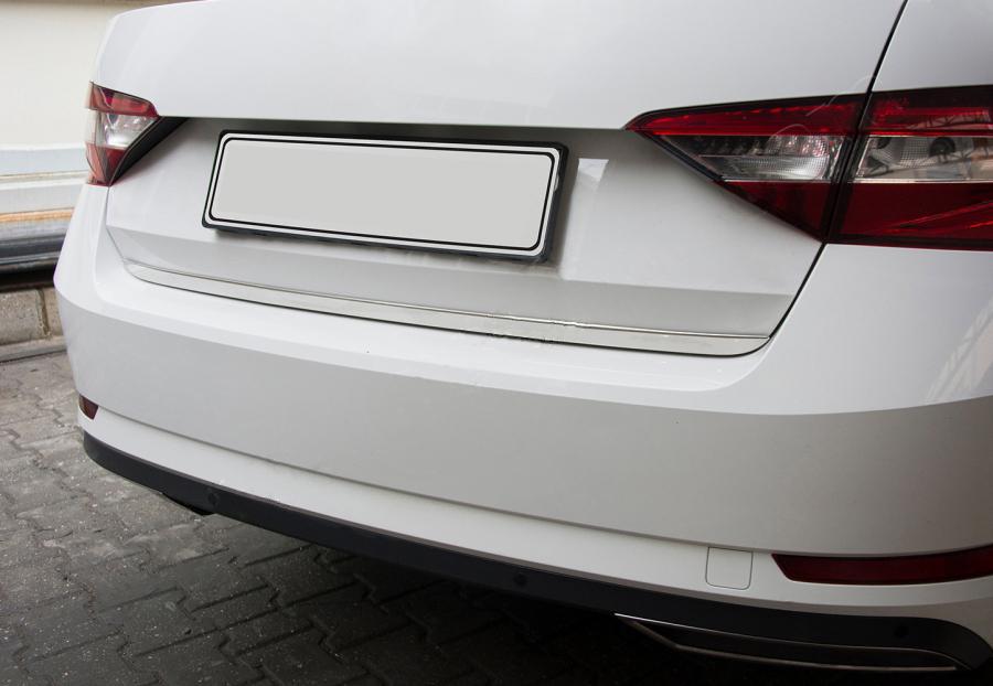 

Край багажника (нерж) OmsaLine - Італійська нержавіюча сталь для Skoda Superb 2015-2024 рр.
