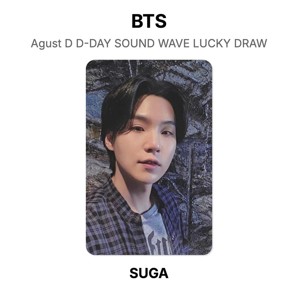 BTS Agust D D-DAY SOUND WAVE LUCKY DRAW Official Photocard