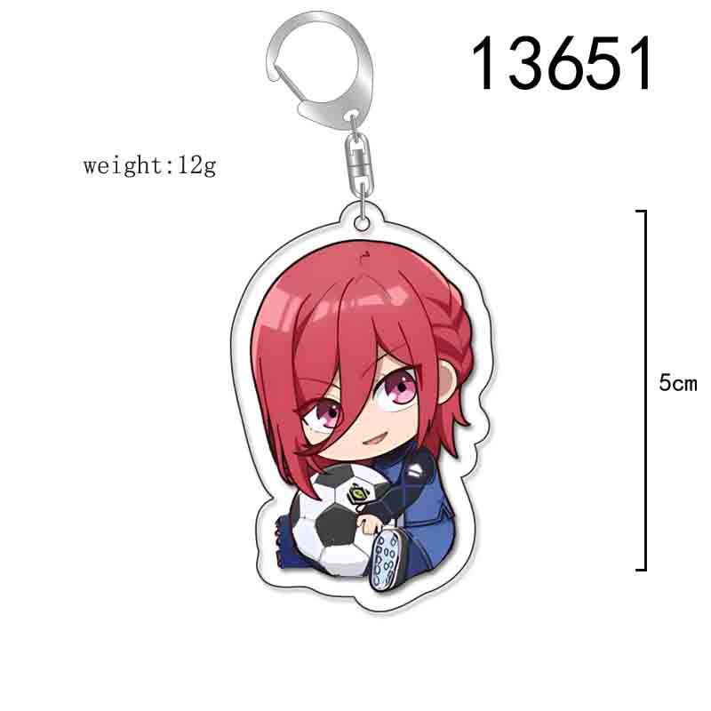 Blue Lock Keychain: Isagi, Hiori, Hachiratsu, Hyoma, Kunigami Acrylic Pendant In Stock
