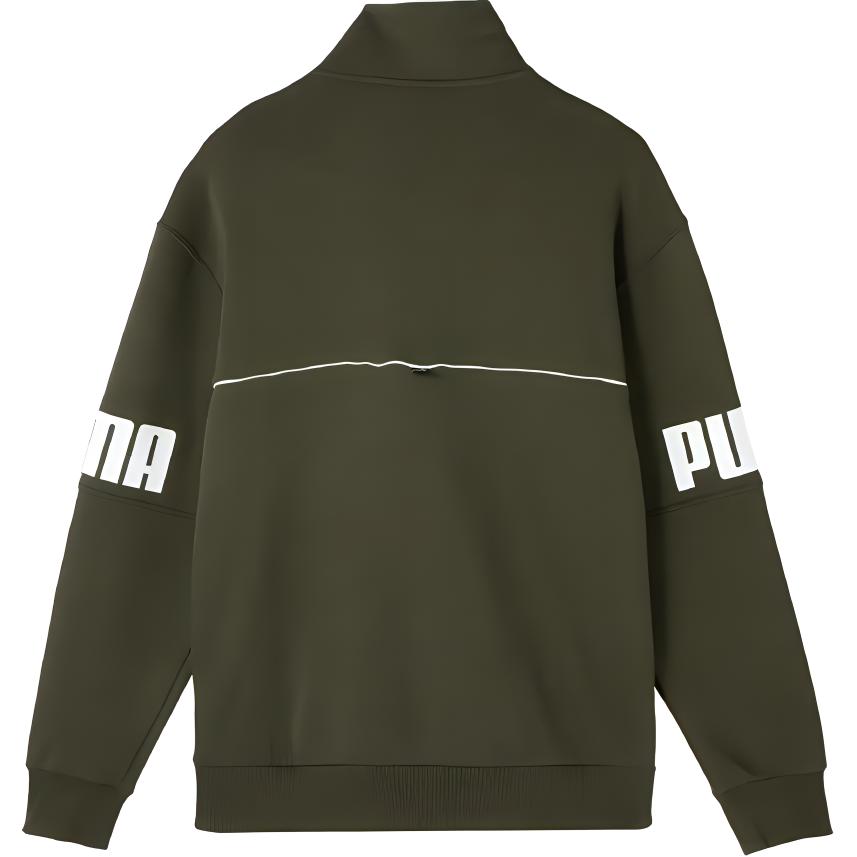 Puma Power Colorblock Half-Zip Sweatshirt Men Sweatshirts Dark-Green 686058-70