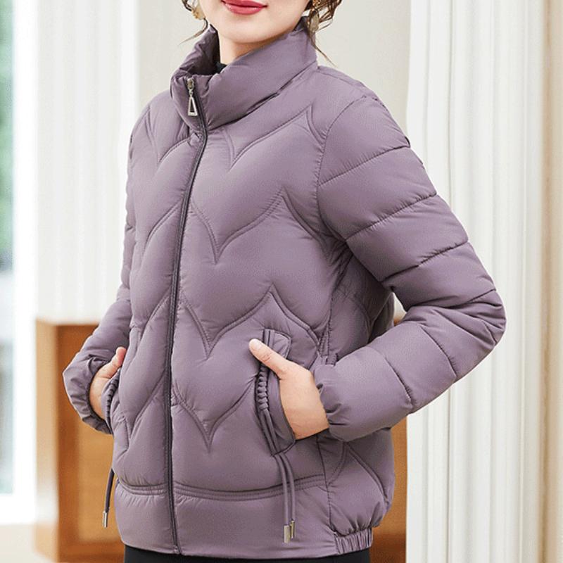 Women's Cotton Coat Parker Winter Jacket  New Short Stand Collar Keep Warm Fashion Outerwear Top