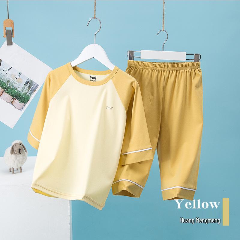 Combed Cotton Children's Pajama Set - Comfortable & Breathable for Boys & Girls