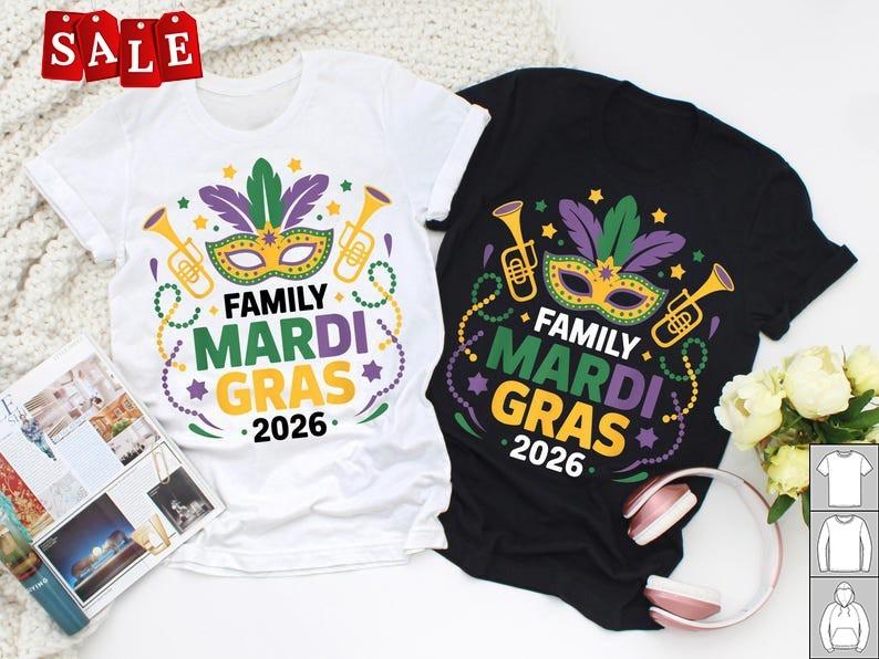 New Mardi Gras 2026 Matching Carnival Trip Gift For Fans Unisex S-5XL Shirt MD51 Unisex T-Shirt XXXL
